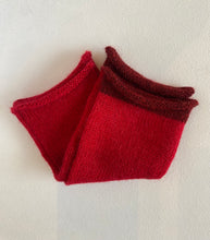 Load image into Gallery viewer, Red Alpaca Fingerless Gloves