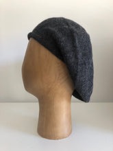 Load image into Gallery viewer, Charcoal Grey Scottish-style Highlander Tam in Pure Alpaca