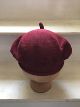 Load image into Gallery viewer, Maroon Cotton French Style Beret