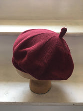 Load image into Gallery viewer, Maroon Cotton French Style Beret