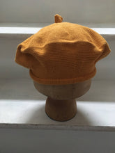 Load image into Gallery viewer, Mustard Cotton French Style Beret