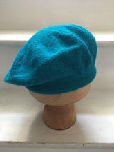 Load image into Gallery viewer, Lord and Taft Turquoise Blue Alpaca Knitted Tam Style Beret