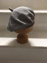 Load image into Gallery viewer, Grey Cotton Knitted French Style Beret