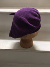 Load image into Gallery viewer, Purple Cotton Knitted French Style Beret