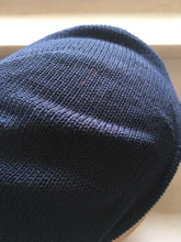 Load image into Gallery viewer, Navy Blue Cotton Tam Style Beret