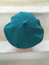 Load image into Gallery viewer, Teal Cotton French Style Beret