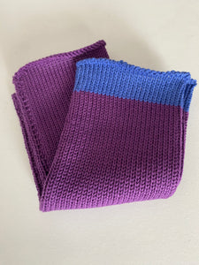 Purple Cotton Fingerless Gloves