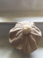 Load image into Gallery viewer, Beige Cotton Pompom Beret