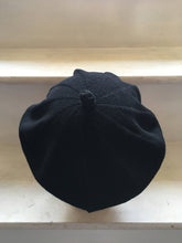 Load image into Gallery viewer, Black Cotton French Style Beret