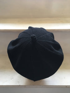 Black Cotton French Style Beret