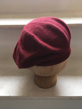 Load image into Gallery viewer, Burgundy Cotton Knitted Simple Unisex Tam