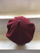 Load image into Gallery viewer, Maroon Cotton French Style Beret
