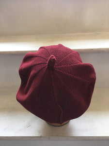 Maroon Cotton French Style Beret