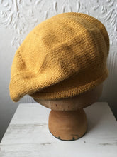 Load image into Gallery viewer, Mustard Yellow Alpaca tam Style Beret
