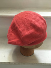 Load image into Gallery viewer, Coral Pink Knitted Alpaca Beret