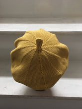 Load image into Gallery viewer, Yellow Cotton French Style Beret