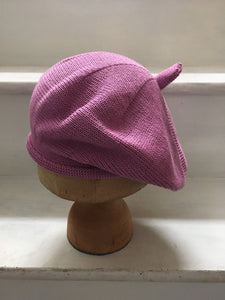 Pink Lilac Cotton French Style Beret