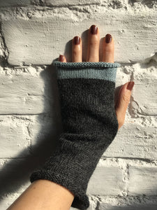 Charcoal Grey Fingerless Gloves