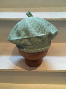 Mint Green Cotton French Style Beret