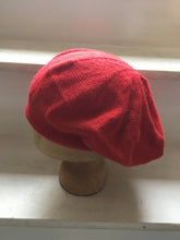 Load image into Gallery viewer, Red Alpaca Knitted Tam Style Beret
