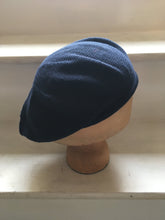 Load image into Gallery viewer, Lord and Taft Navy Blue Cotton Knitted Scottish Tam Style Beret