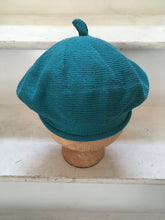 Load image into Gallery viewer, Teal Cotton French Style Beret