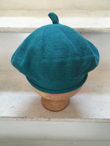 Teal Cotton French Style Beret