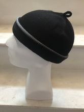 Load image into Gallery viewer, Black Alpaca Silk Mix Slouchy Beanie